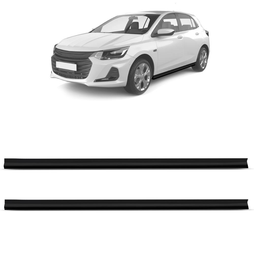 Spoiler Lateral Automotivo Saia Universal 1,99m Preto Tgpoli - Imagem zoom