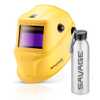 Máscara Profissional para Soldagem Savage A40 Amarela com Squeeze - Imagem 1