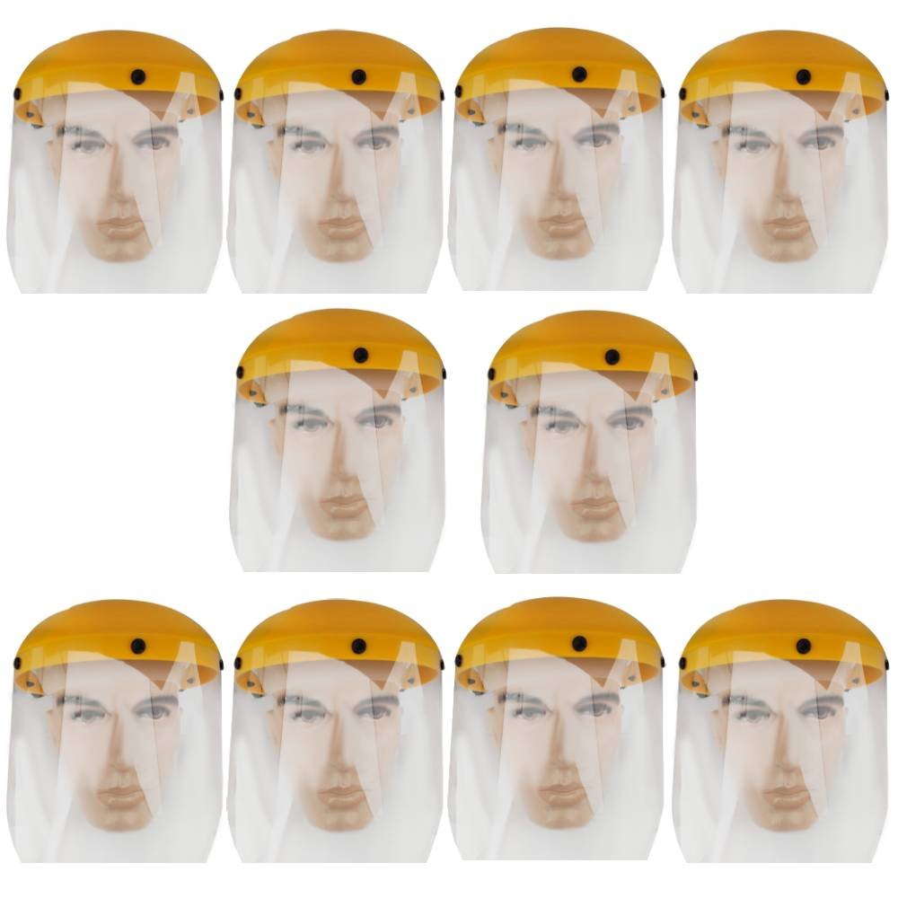 10 Protetores Facial Hospitalar 8 Pol. com Carneira - Imagem zoom