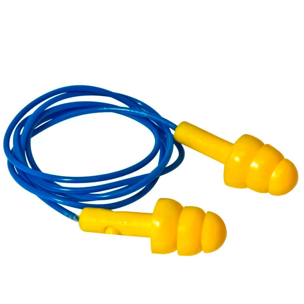 Protetor Auricular Tipo Plug em Copolímero com Cordão em PVC-PROTEPLUS-PPA01