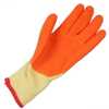 Luva de Segurança Tricotada com Látex Tamanho P - Orange Flex - Imagem 4