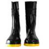 Bota Impermeável PVC Acqua Flex Cano Curto Preto com Solado Amarelo N° 39 - Imagem 3