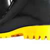 Bota Impermeável PVC Acqua Flex Cano Curto Preto com Solado Amarelo N° 39 - Imagem 4