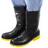 Bota Impermeável PVC Acqua Flex Cano Curto Preto com Solado Amarelo N° 39 - Imagem 5