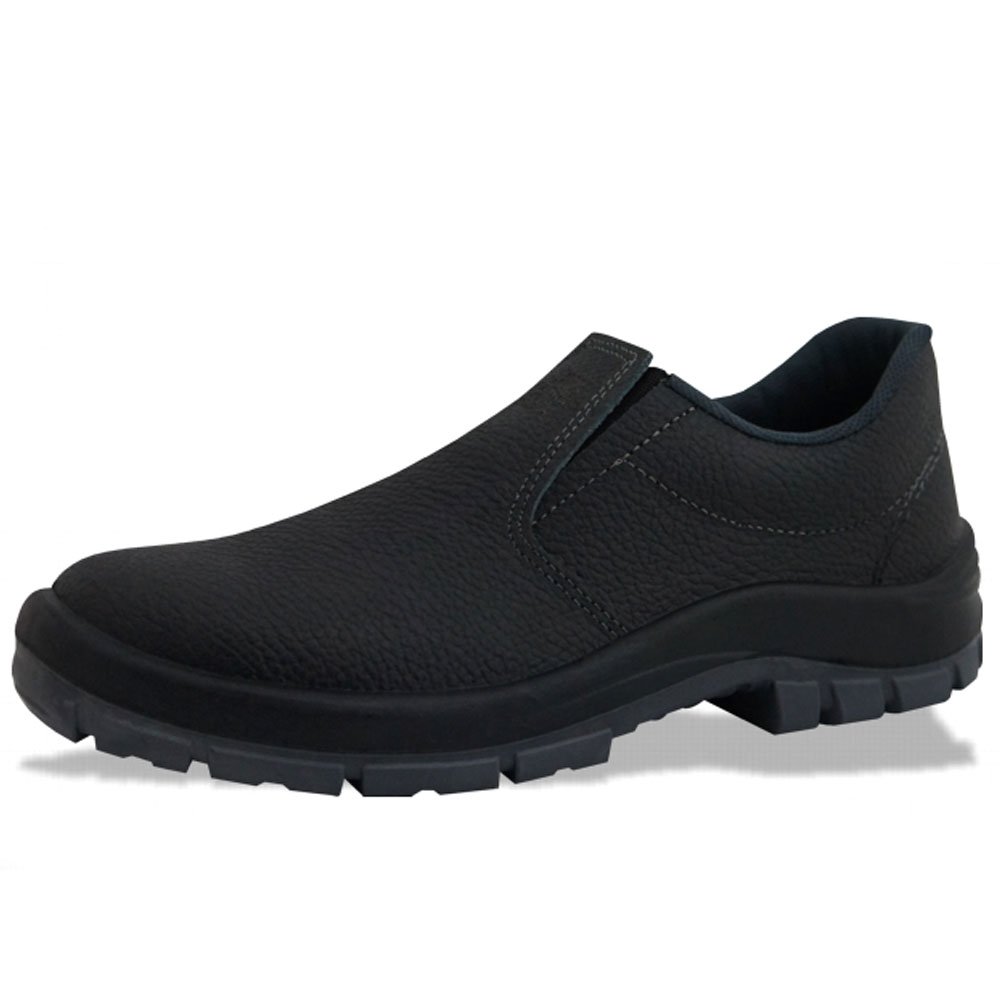 Sapato de Segurança Flex Elástico em Couro Preta - Número 40-KADESH-FX45201-40