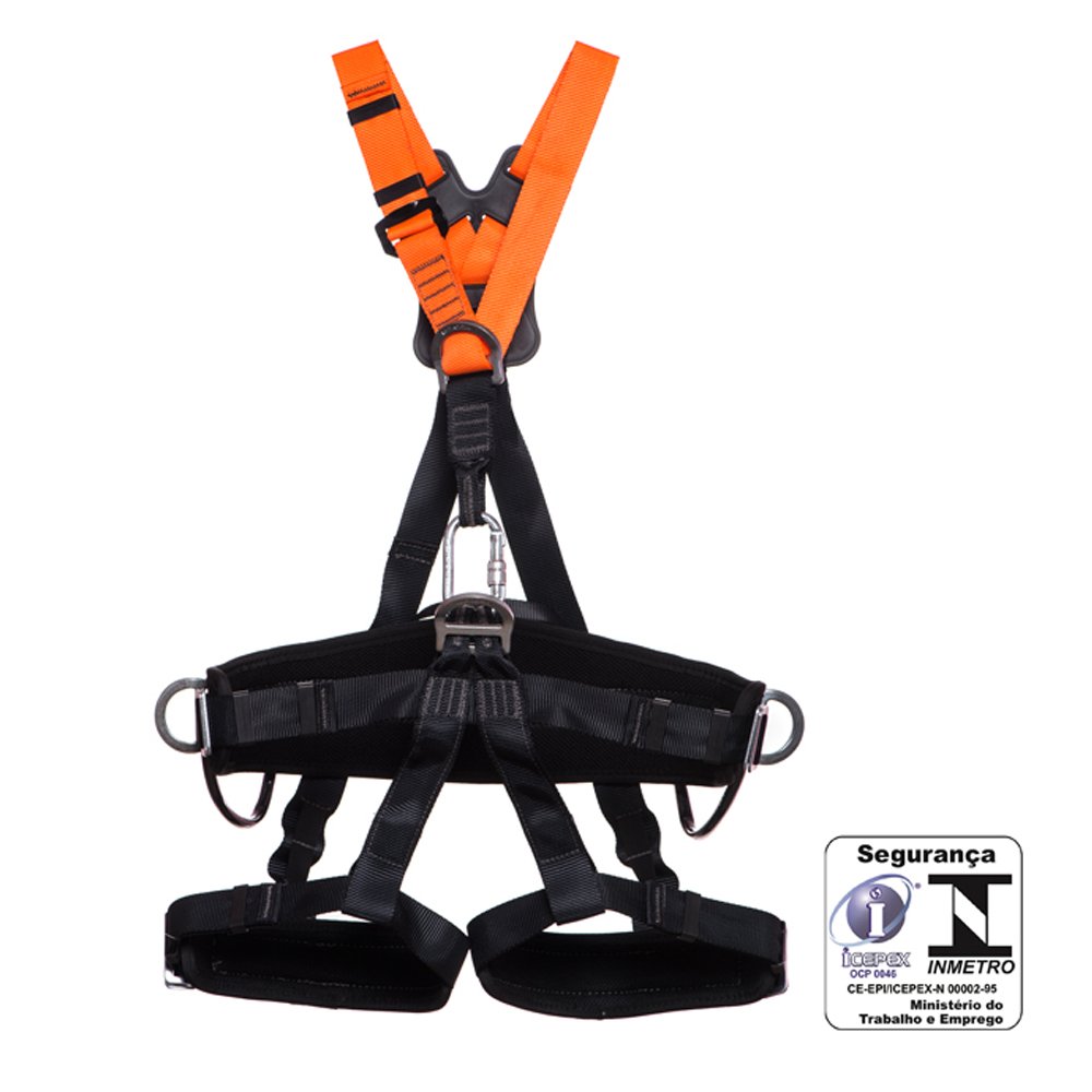 Cinturão de Segurança Paraquedista com Regulagem Total e 5 Pontos de Ancoragem-MG CINTO-MULT2012A