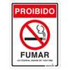 Placa Sinalizadora Proibido Fumar 15 x 20 cm - Imagem 1