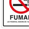 Placa Sinalizadora Proibido Fumar 15 x 20 cm - Imagem 4