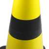 Cone Sinalizador 50cm Preto e Amarelo - Imagem 3