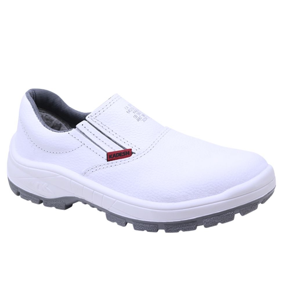 Sapato de Segurança 2501B Branco com Elástico Nº34 - Imagem zoom
