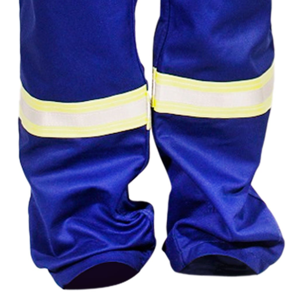 Calça Brim Azul Marinho Com Refletivo M Diviseg Brimazm