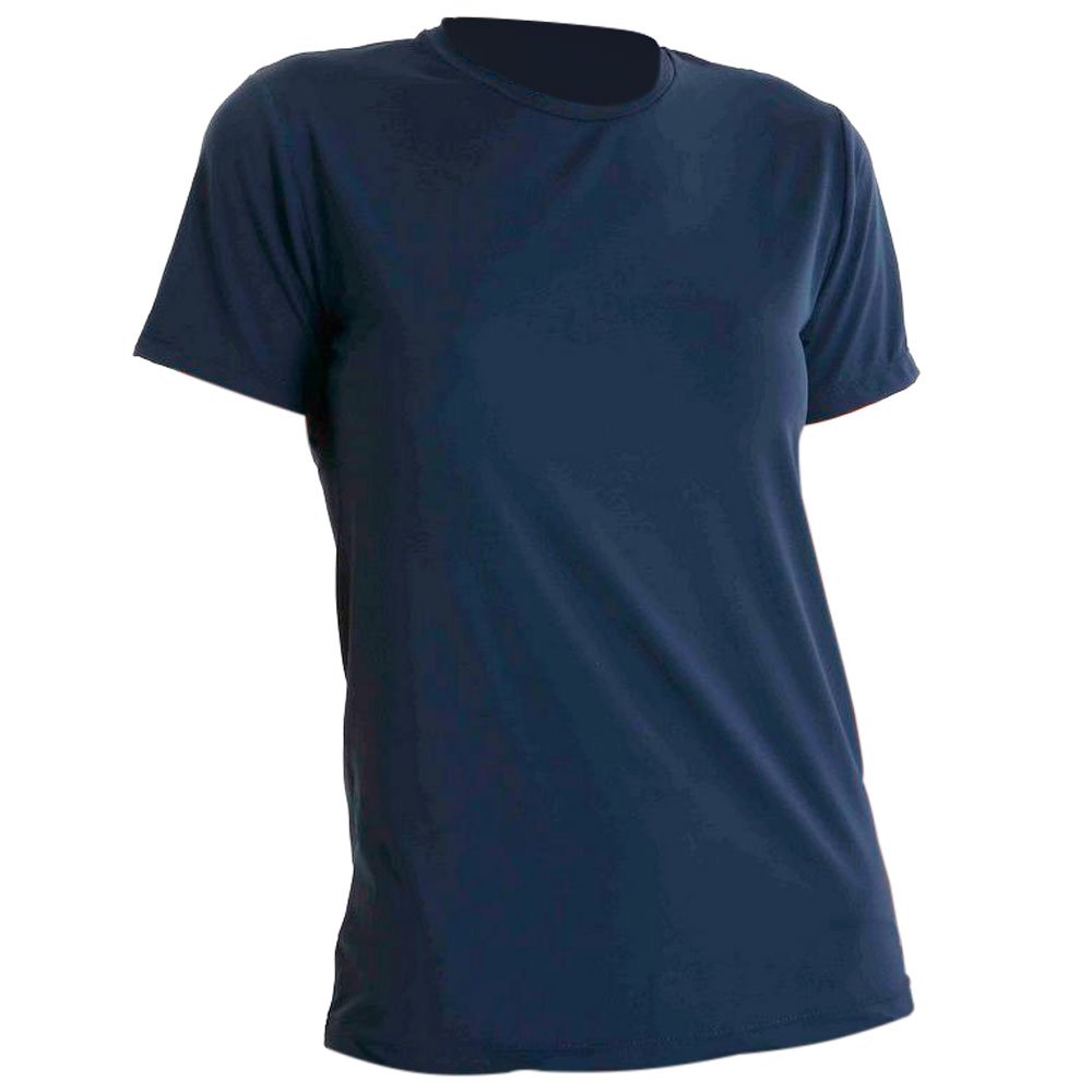 Camiseta Antiviral Feminina Manga Curta Azul Tamanho M - Imagem zoom