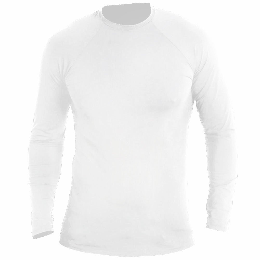 Camiseta Antiviral Masculina Manga Longa Branca Tamanho G - Imagem zoom
