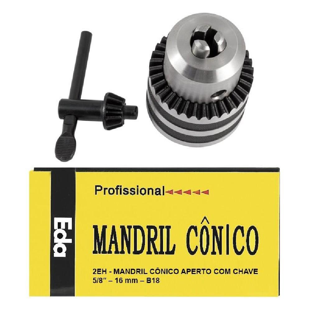 Mandril 5/8 Com Chave - Super 1.0 a 16mm - Encaixe B18 - Imagem zoom