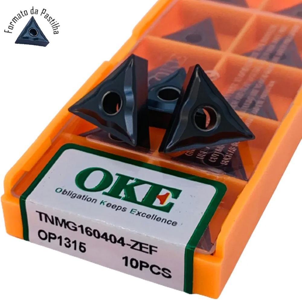 Inserto Pastilha TNMG 160404-ZEF OP1315 - 10 PCS - OKE - Imagem zoom