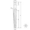 Alargador Manual Para Cones 1:10 - Med. 23 mm x 45 mm -  Arraste Quadrado - Imagem 2