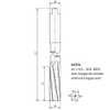 Alargador Máquina - 1/2 - Cone Morse Dente Helicoidal Corte à Direita - Imagem 2