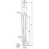 Alargador Para Pinos - Med. 6 mm - Dente Reto, Conicidade 1:50, Haste Cilíndrica, Corte à Direita - Aço Rápido HSS (M2) - Imagem 2