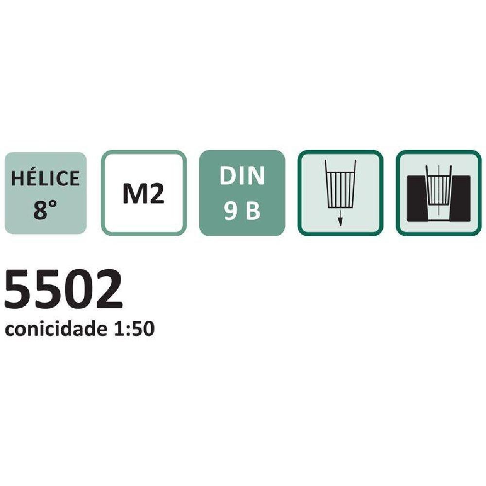 Alargador Para Pinos 3mm Dente Helicoidal Conicidade 1:50 Haste Cilíndric - Imagem