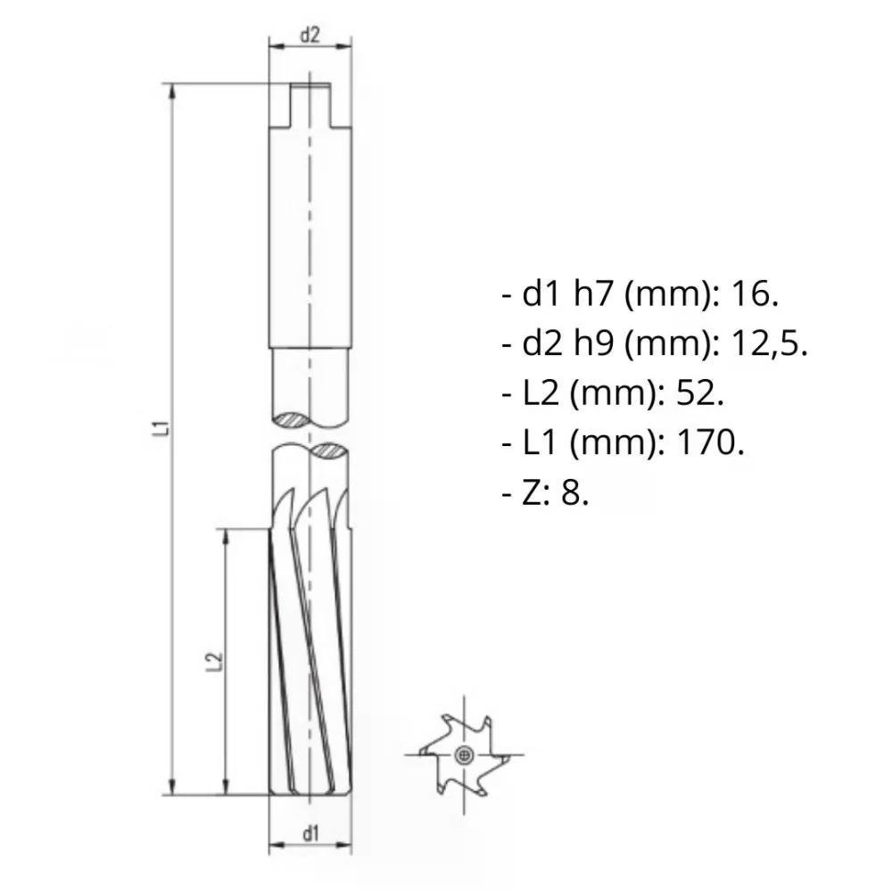 Alargador Maquina - 16Mm - 212 D - Imagem