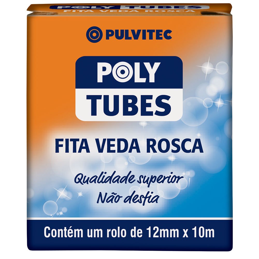 Fita Veda Rosca Polytubes 12mm x 10m - Imagem zoom
