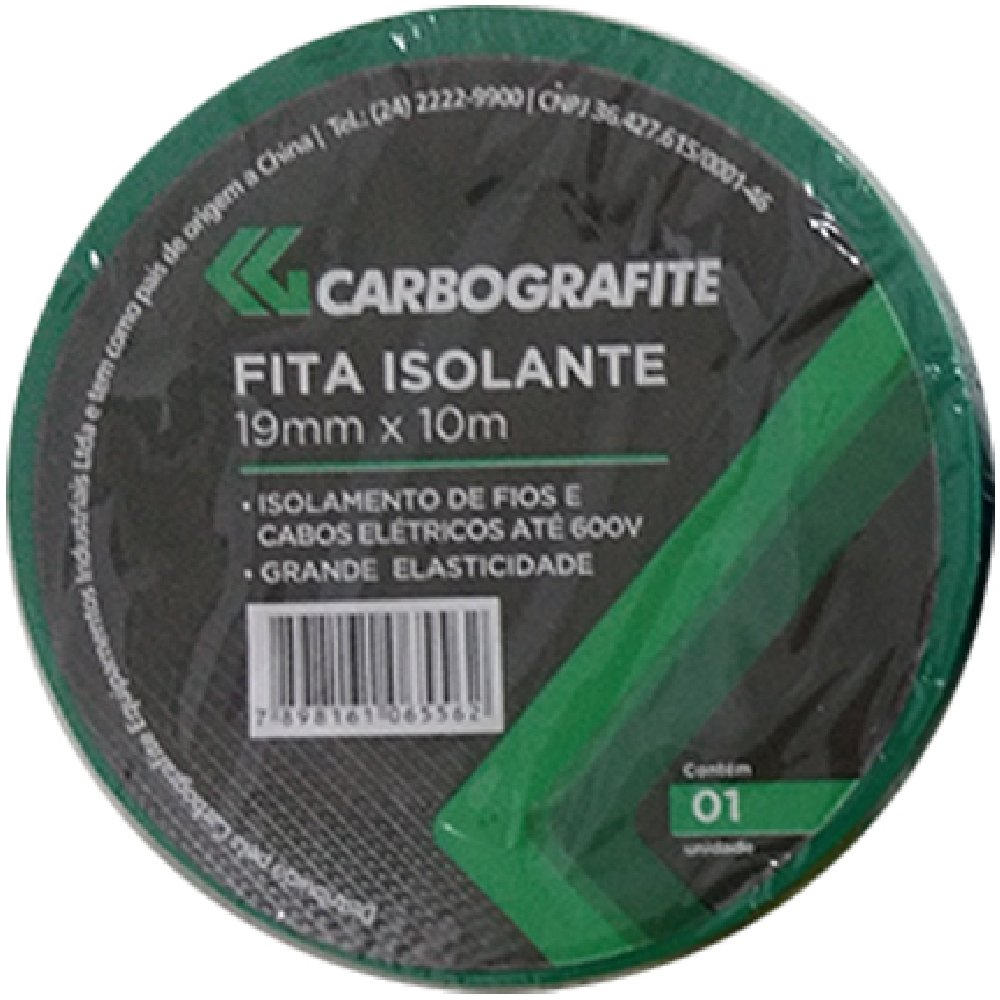 Fita Isolante Verde 10m-CARBOGRAFITE-012226512