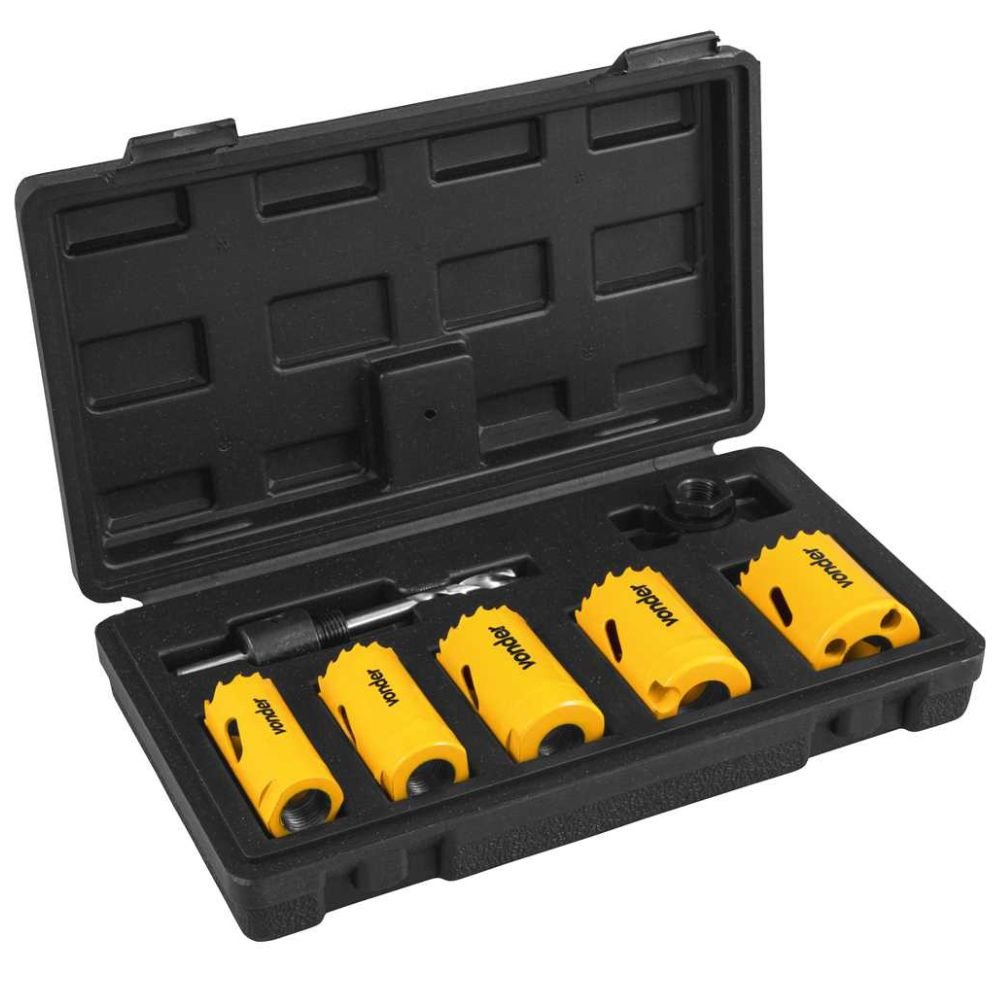 Jogo de Serras Copo Bimetal HSS com 7 Peças SCV-400 VONDER-3511000040  - Imagem zoom