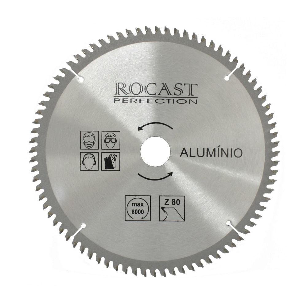 Serra Circular com Pastilha de Metal Duro para Madeira - Aluminio - 300mm x 96 D - Ref. ALUMINIO Rocast 120,0002-ROCAST-241095