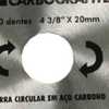 Disco de Serra Circular em Aço Carbono de 4.3/8 Pol. com 80 Furos para Madeira - Imagem 3