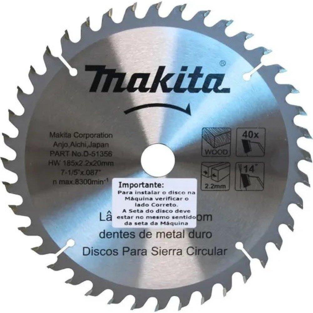 Discos de Serra de Metal Duro 40 Dentes 185 X 20mm com 10 Unidades - Imagem zoom