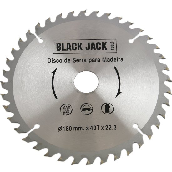 Disco de Videa para Madeira 180 x 22,3mm com 40 Dentes-BLACK JACK-J381