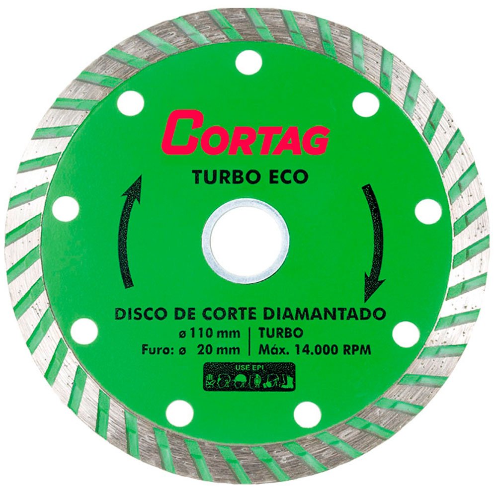 Disco de Corte Diamantado Turbo Eco 110mm-CORTAG-60598