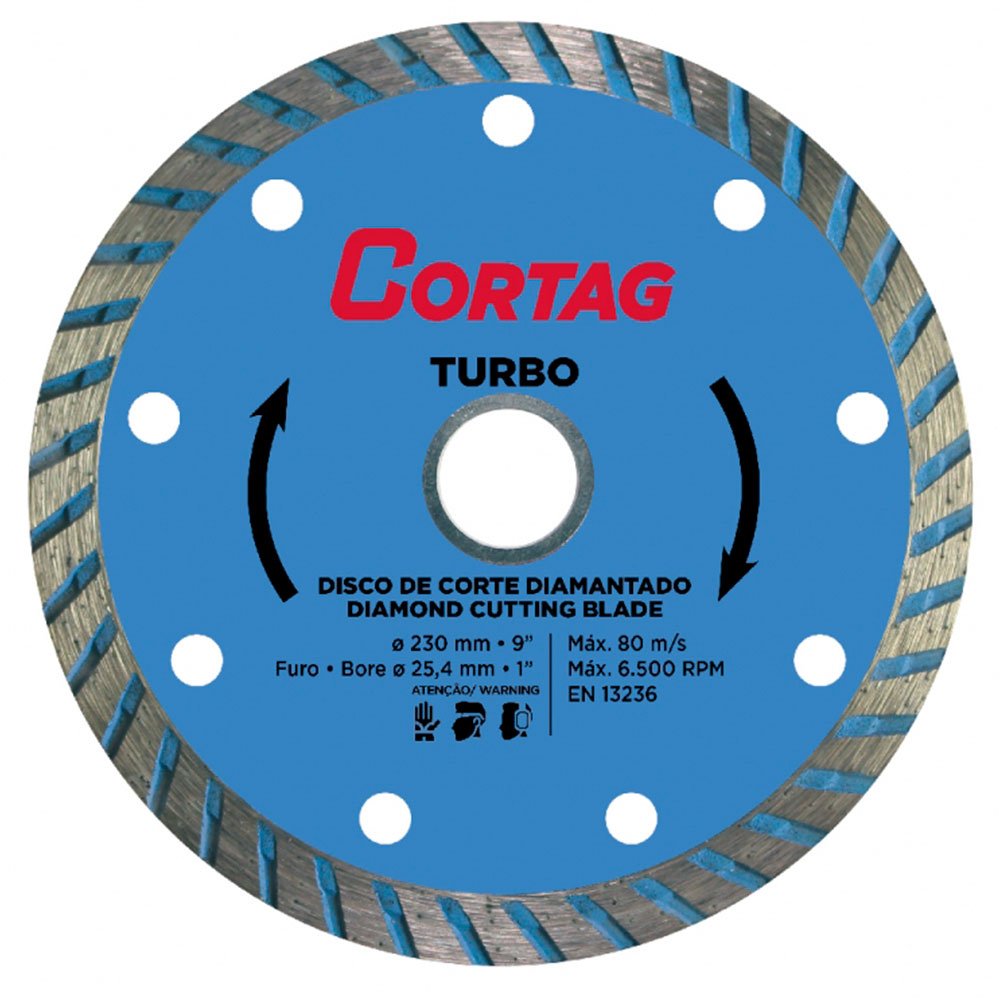 Disco de Corte Diamantado Turbo 230 mm - Imagem zoom