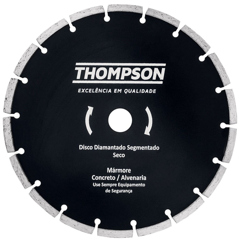 Disco de Corte Diamantado Segmentado 7 Pol. 180 mm-THOMPSON-1375