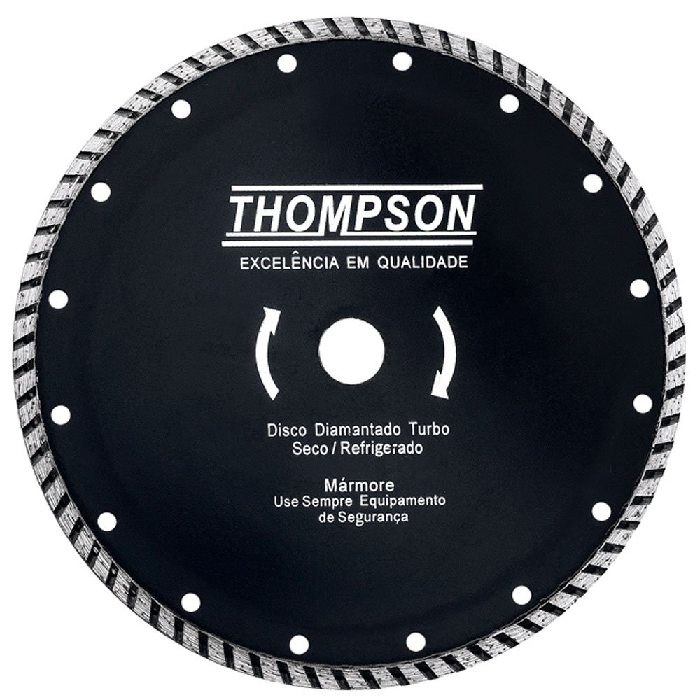 Disco de Corte Diamantado Turbo 9 Pol. 230 mm-THOMPSON-868