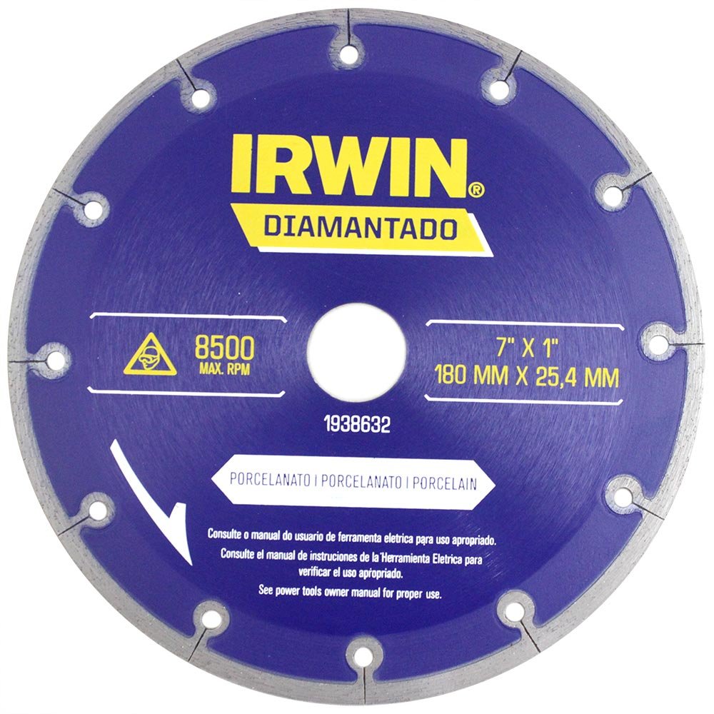Disco Diamantado para Porcelanato 7 Pol.-IRWIN-1938632
