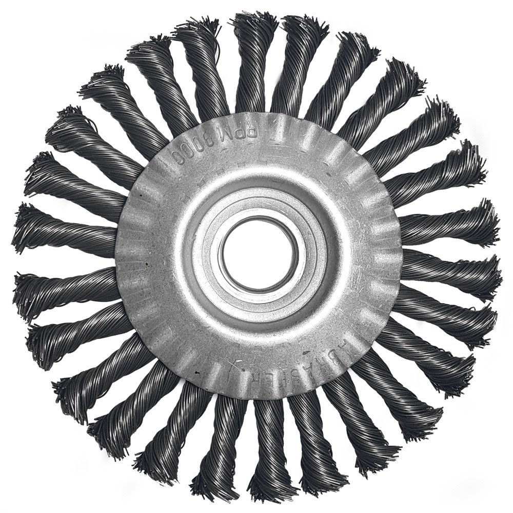 Escova de Aço Carbono Circular Trançada 6 x 1/2 x 7/8 Pol.-ABRASFER-2007