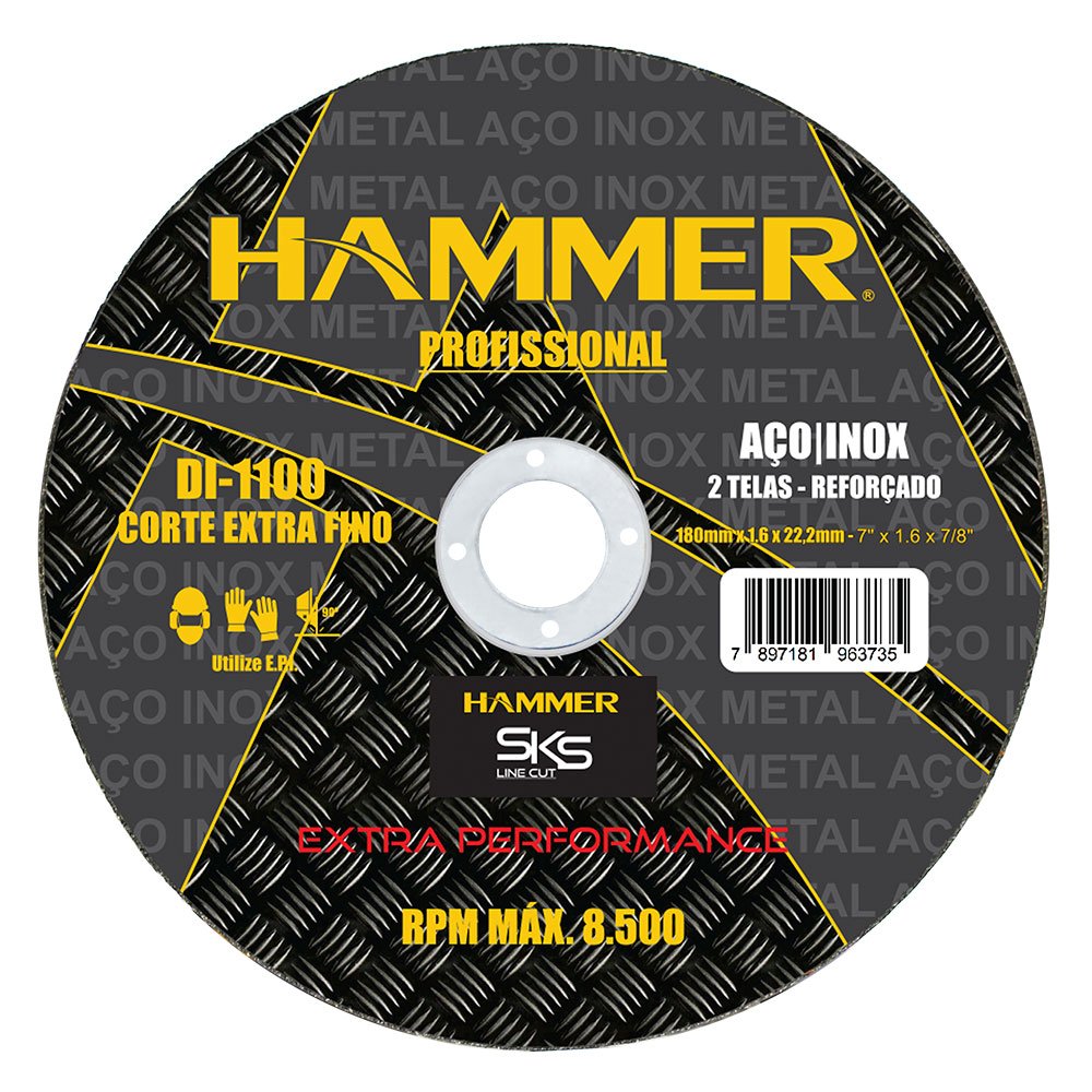 Disco de Corte Fino Hammer 7 Pol. - Imagem zoom
