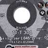 Disco de Corte Toughcut 4-1/2 x 3/64 x 7/8 Pol. para Metal e Aço Inox - Imagem 4