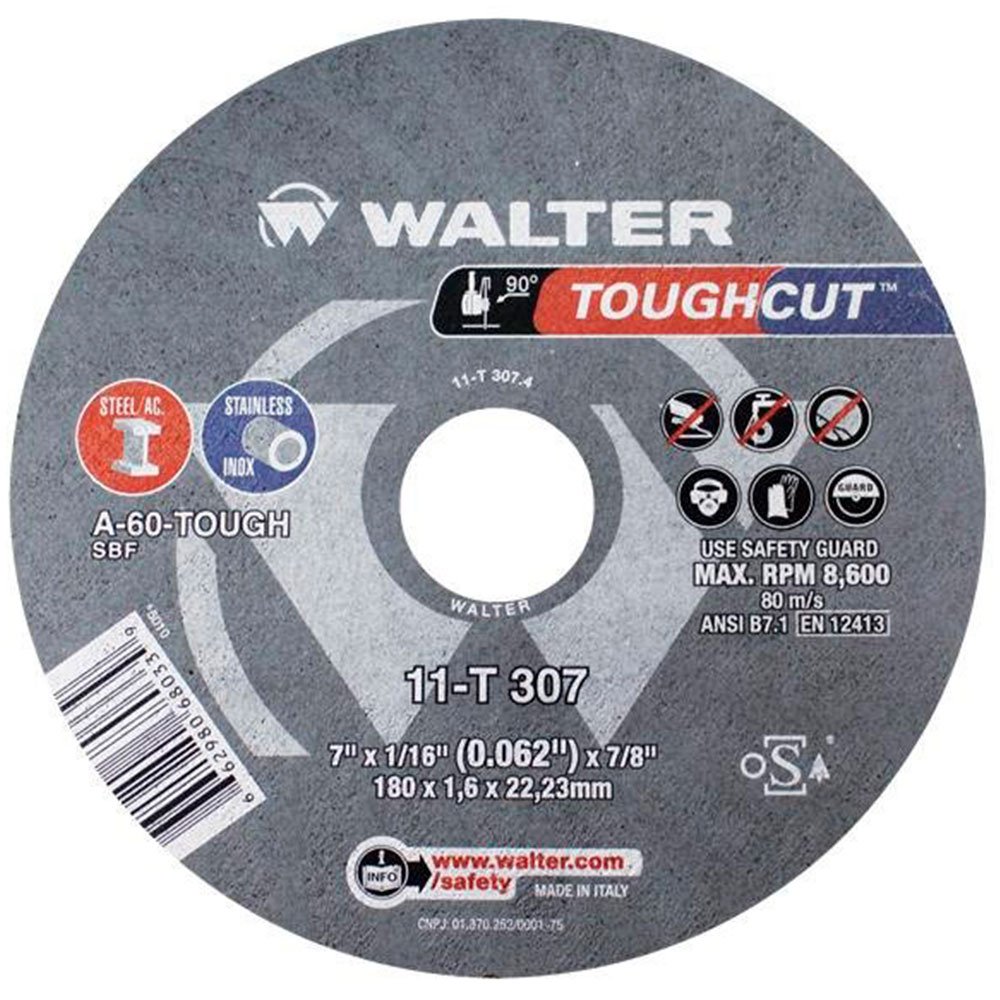 Disco de Corte Toughcut 7 x 1/16 x 7/8 Pol. para Metal e Aço Inox - Imagem zoom
