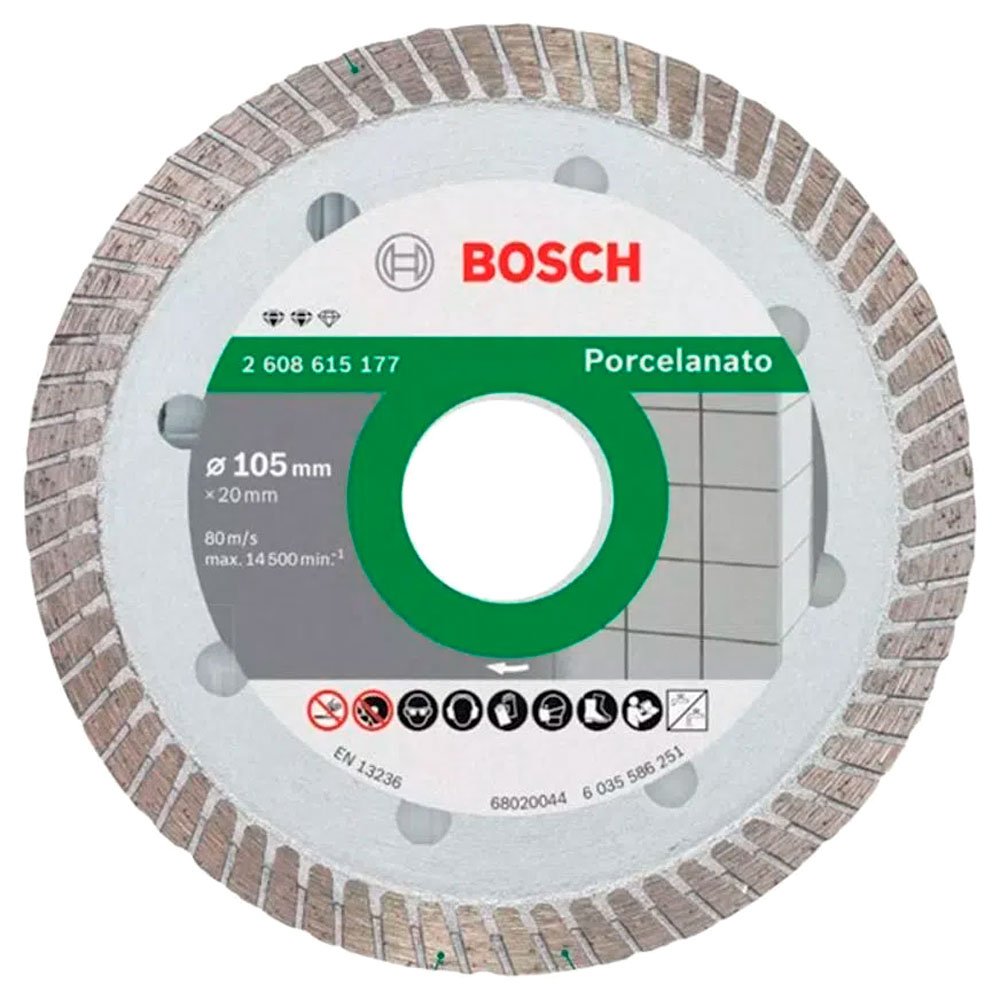 Disco de Corte Diamantado Turbo 105mm para Porcelanato-BOSCH-2608615177-000