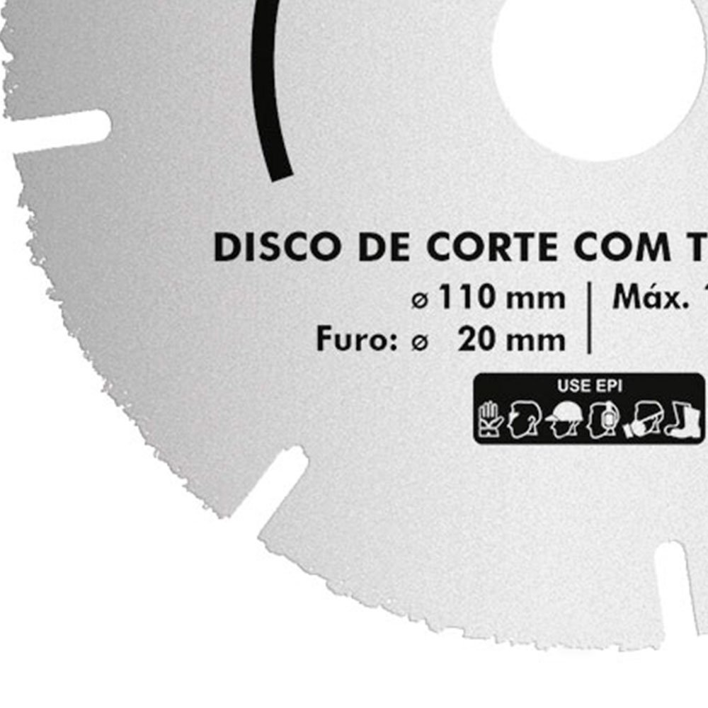 Disco de Corte Tungstênio 110mm para Madeira - Imagem zoom