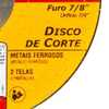 Disco de corte 115 mm x 3,2 mm x 22,23 mm DCV VONDER - Imagem 5