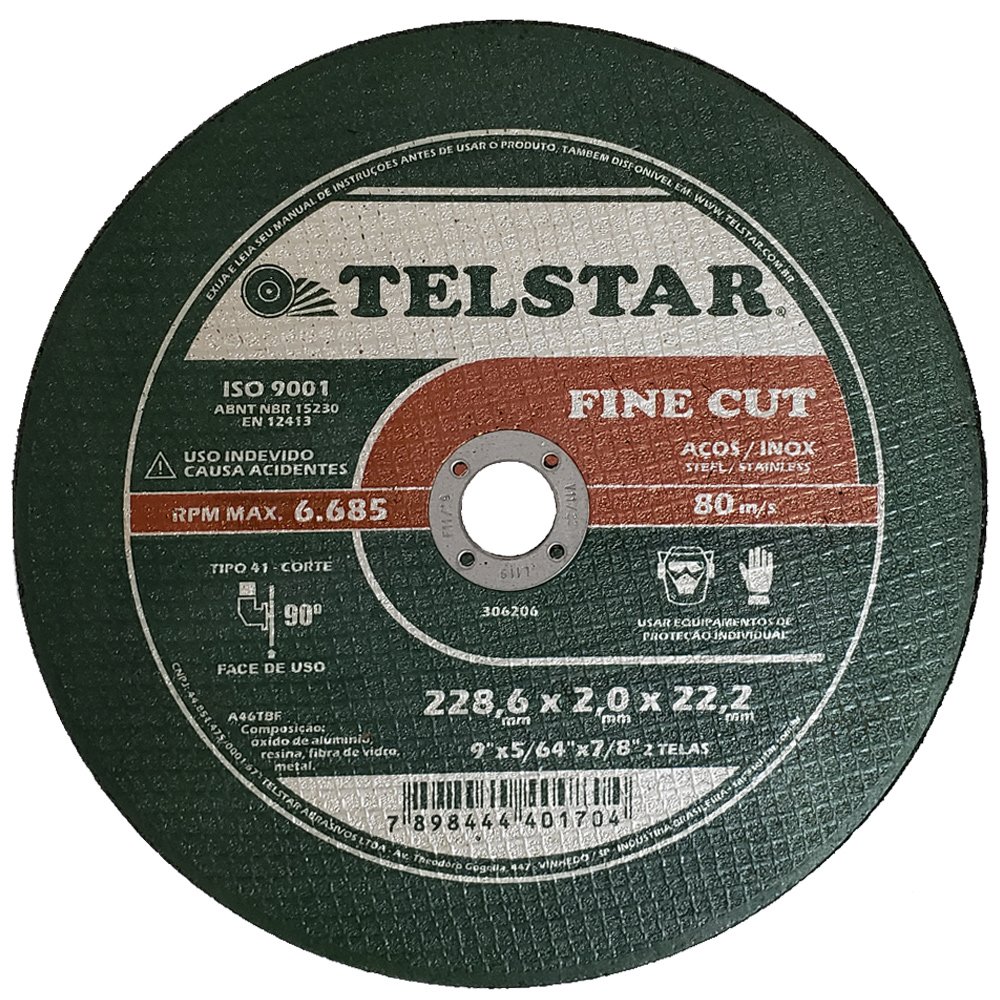 Disco de Corte Fine Cut 9 x 5/64 x 7/8Pol. - Imagem zoom