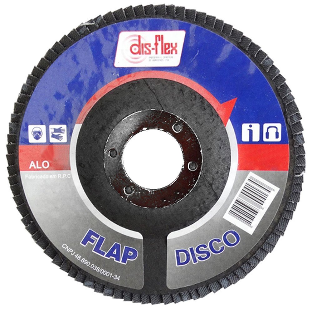 Disco Flap em Óxido de Alumínio Grão 80 1/2Pol. -DISFLEX-09.007