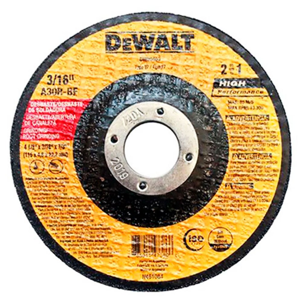 Disco Desbaste e Canaleta 2 em 1 4-1/2 Pol. X 4,8mm X 7/8Pol. -DEWALT-DW80403