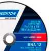 Kit Disco de Corte BNA 12 180 x 1.6 x 22.23mm com 50 Peças Norton 166290 - Imagem 3