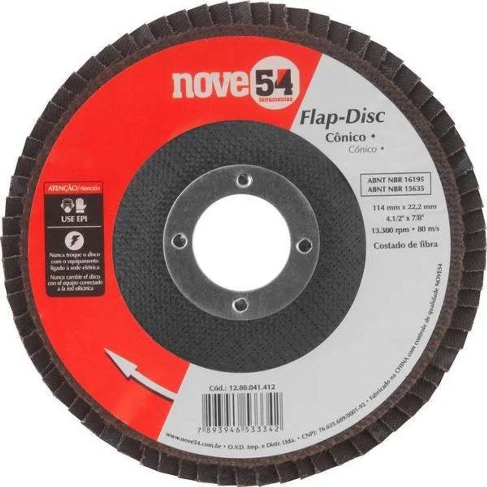 Disco Flap Disc Conico 4.1/2 G60 - Nove54 - Imagem zoom