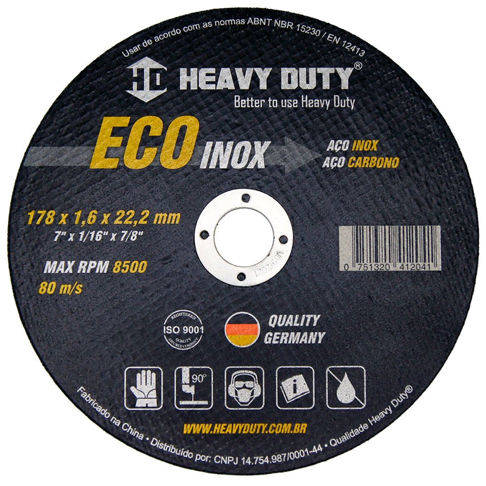 Disco de Corte Eco Inox 178 X 1,6 X 22,2mm - Imagem zoom