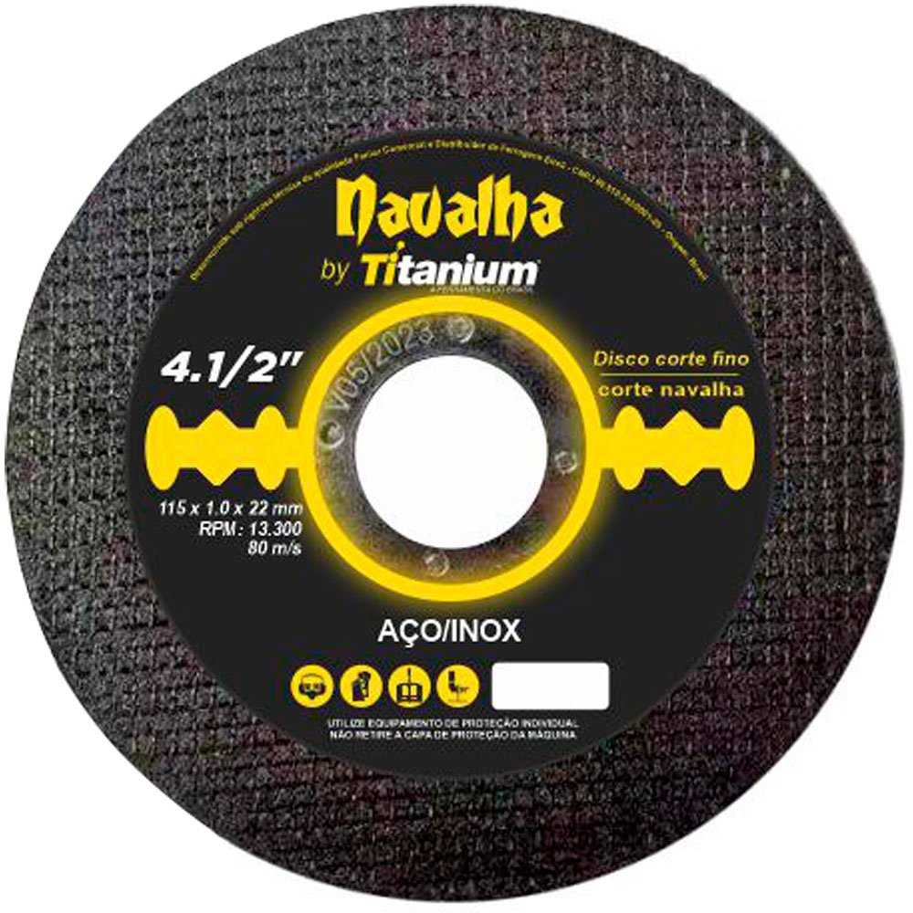 Disco de Corte Fino Navalha 4.1/2 Pol. 13,300 RPM - Imagem zoom